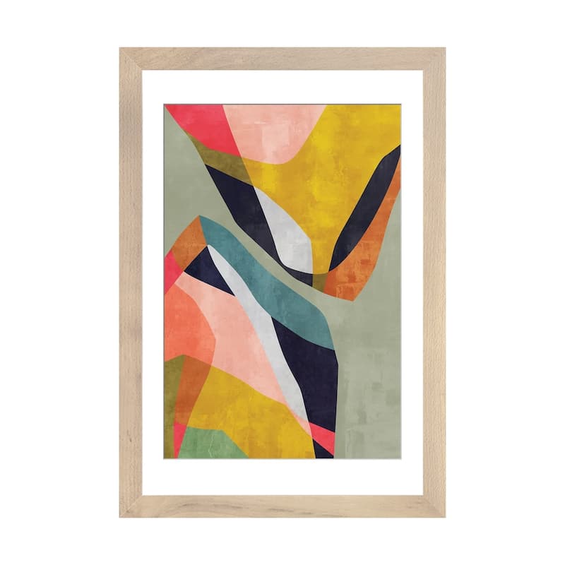 iCanvas "Creative Communication III" by Angel Estevez - Natural - 24x16x1