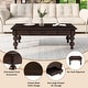 preview thumbnail 6 of 55, Rectangular 47" Wooden Coffee Table with Storage Drawer, Vintage Cocktail Table with Solid Wood Legs for Living Room Elegance