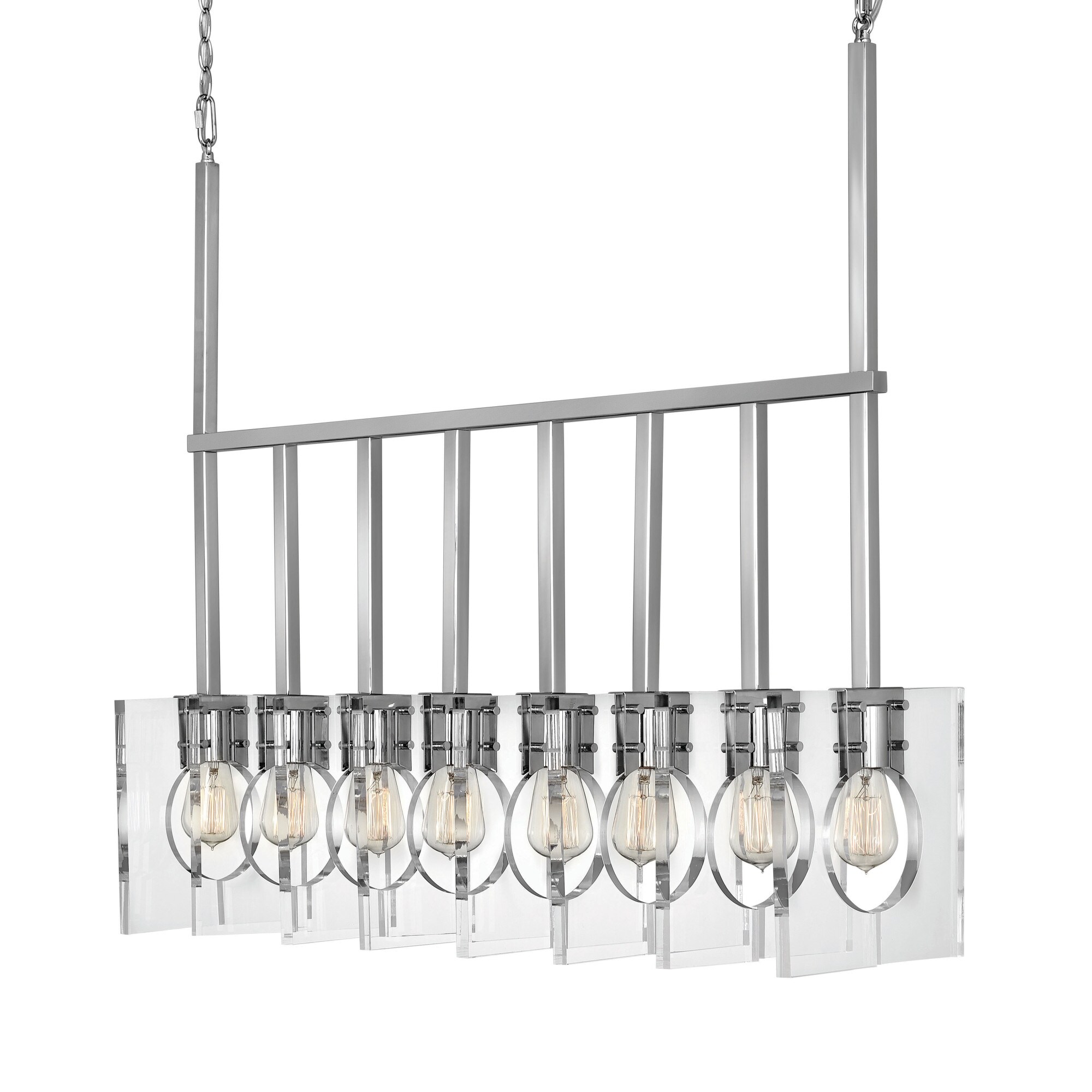 Hinkley Lighting 41315I  Ludlow 8 Light 37" Wide Lisa McDennon Linear Chandelier - Chandeliers For Bedrooms by Overstock.com