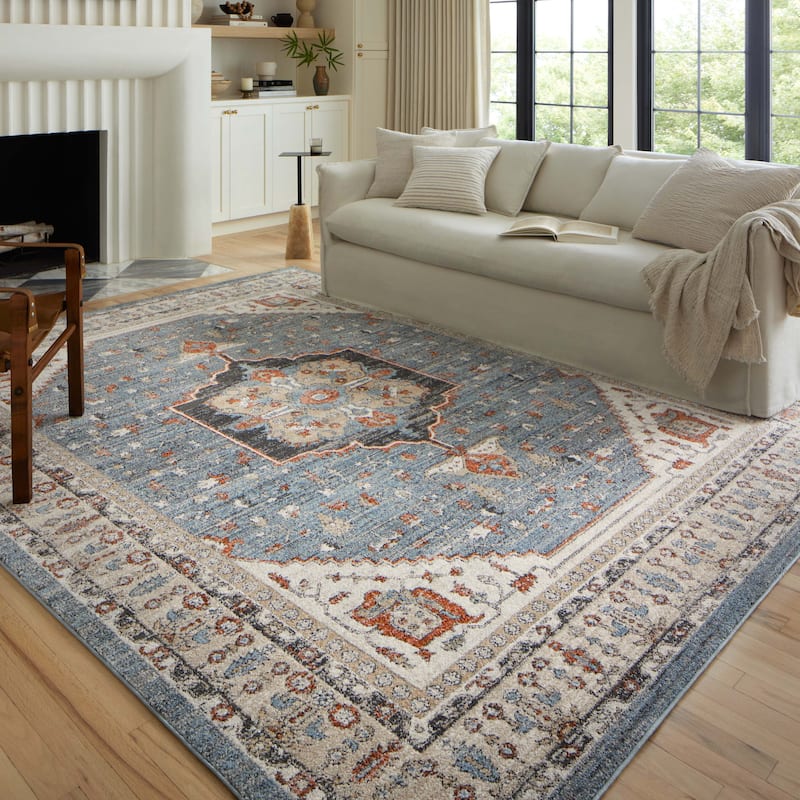 Alexander Home Colette Vintage Medallion Area Rug - 11' 2" x 15' 7" - Rectangle