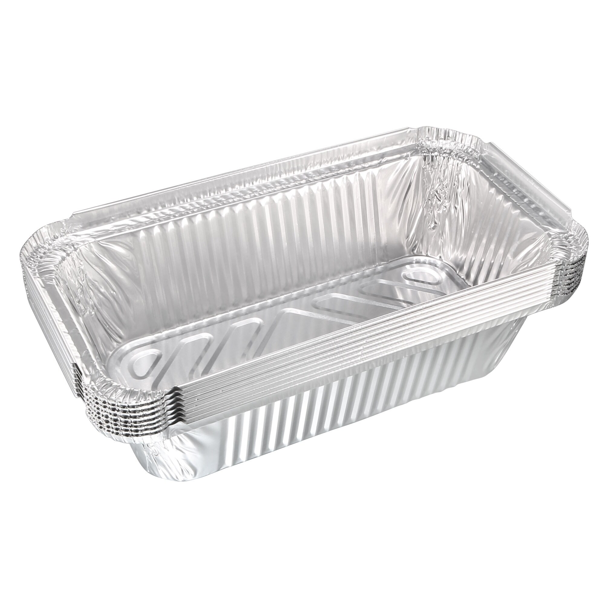 8x8 Foil Pans for Meal Prep and Cooking, Disposable Aluminum Trays