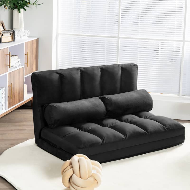 Costway Foldable Floor Sofa Bed 6-Position Adjustable Lounge Couch