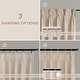 preview thumbnail 12 of 58, DriftAway Pinch Pleat Linen Textured Semi Sheer Solid Curtains Back Tabs