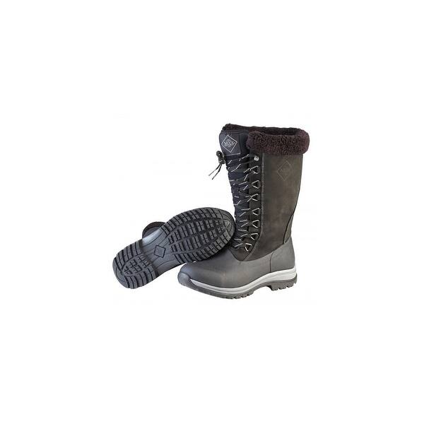 Shop Muck Boots Black Charcoal Women S Arctic Apres Lace Tall Boot
