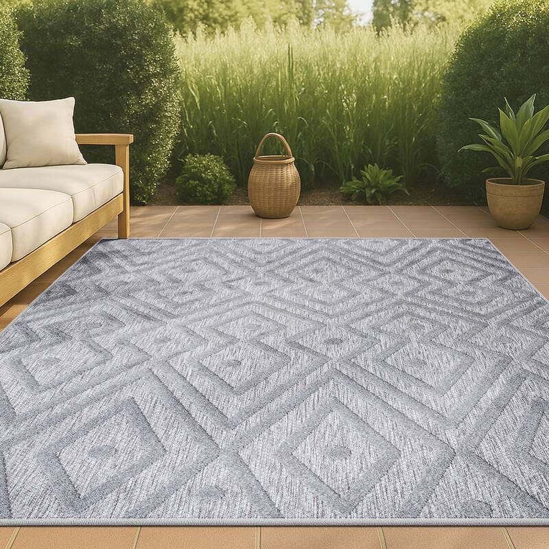 JONATHAN Y Salines Moroccan Diamond Indoor/Outdoor Area Rug