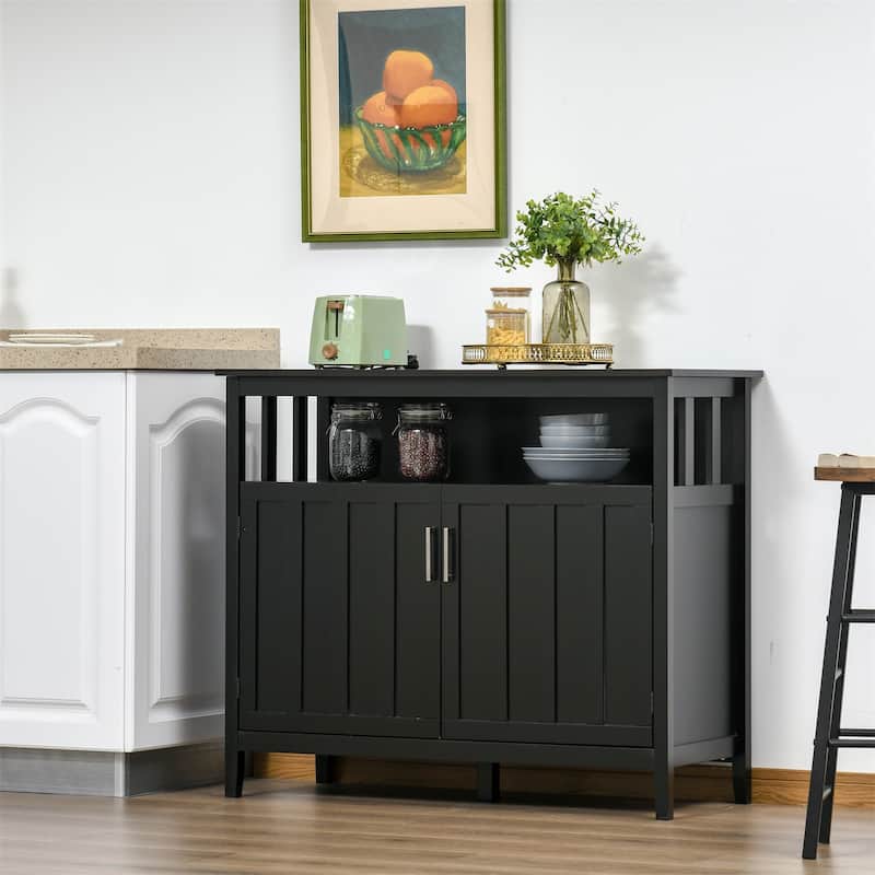 Sideboard Buffet, Kitchen Cabinet with 2 Doors and Adjustable Shelves
