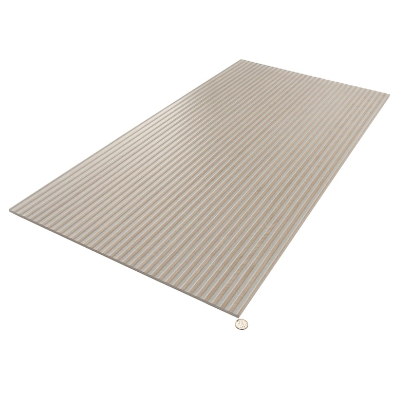 Bois 24x48 Gray Wood Ceramic Large Format Fluted Wall Tile (15.5 sq ft/case) - 2 Pack