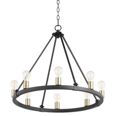 Quorum International 64-8-80 Paxton 8 Light 27" Wide Ring Chandelier