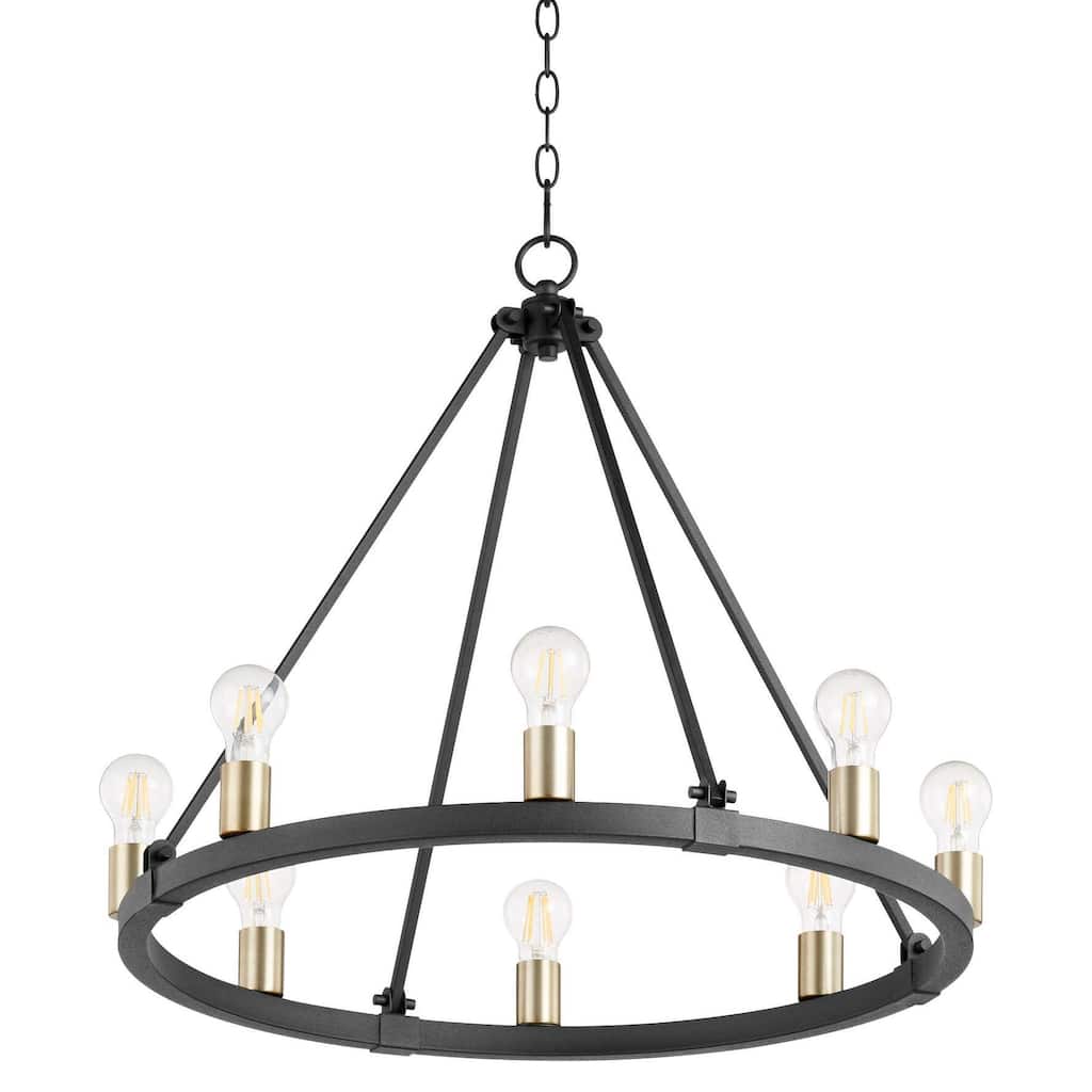 Quorum International 64-8-80 Paxton 8 Light 27" Wide Ring Chandelier
