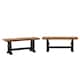Option Oak Top with Antique Black Base