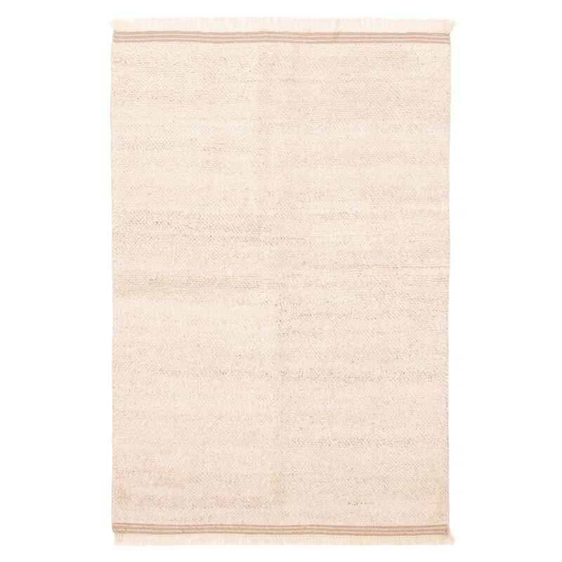 ECARPETGALLERY Hand-knotted Tangier Cream Wool Rug - 5'4 x 7'10 - Cream - 5'4 x 7'10