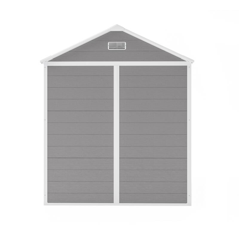 PP Resin Waterproof Storage Shed with Rust,UV Proof,HD Window Lighting