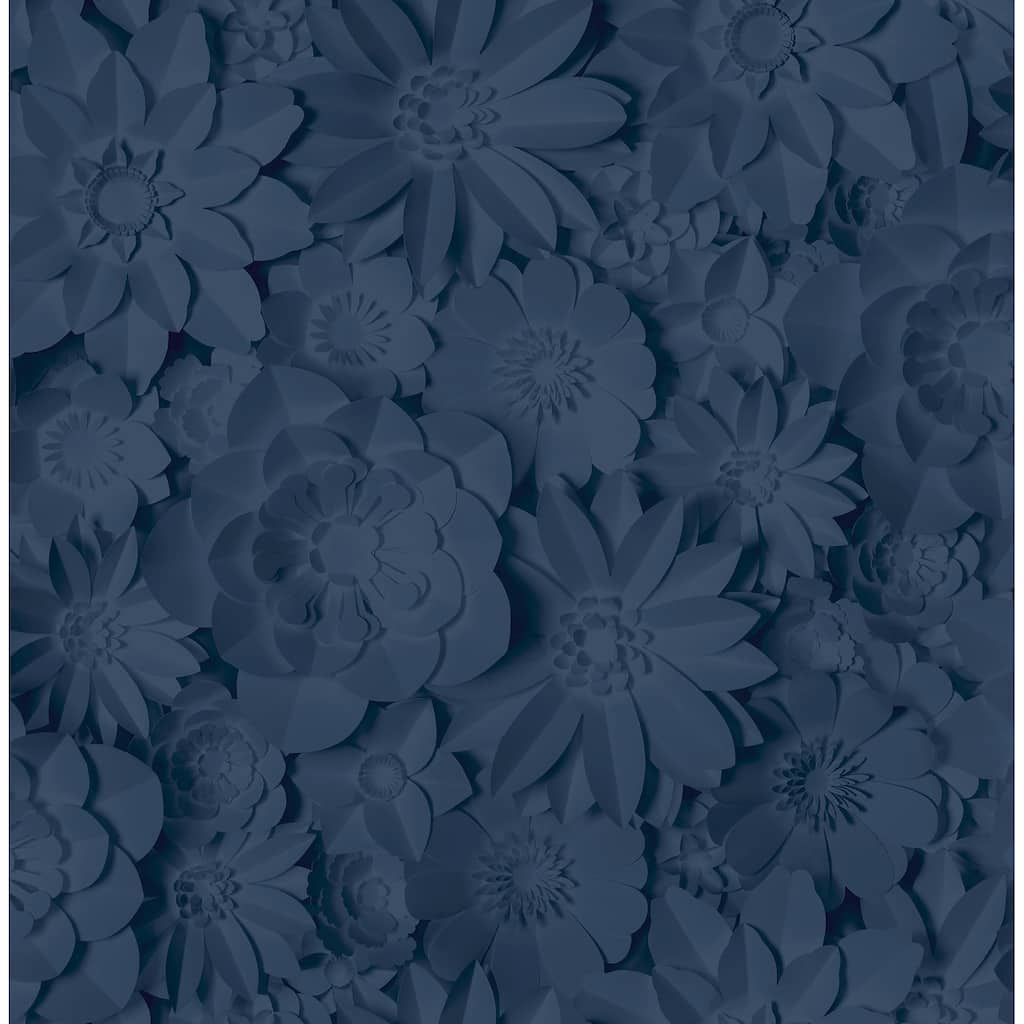 Fine Decor Dacre Dark Blue Floral Wallpaper