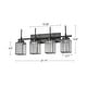 preview thumbnail 14 of 103, Modern Black 1/2/3/4/5-Light Bathroom Crystal Vanity Light Wall Sconces