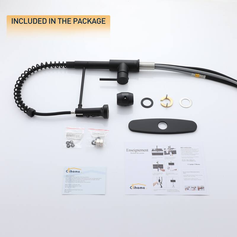 Premium Stainless Steel Pull-Out Kitchen Faucet with Flexible Spray Head for Effortless Sink Tasks