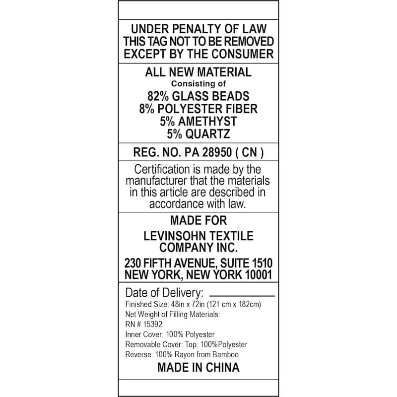 DreamLab Crystal 15lb Reversible Cooling Weighted Blanket with