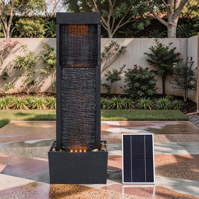 Teamson Home 38" Athena Outdoor Solar Powered Water Fountain