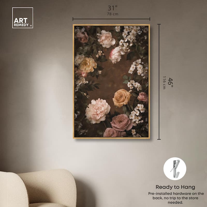 Faded Florals Fable I Canvas by Art Remedy