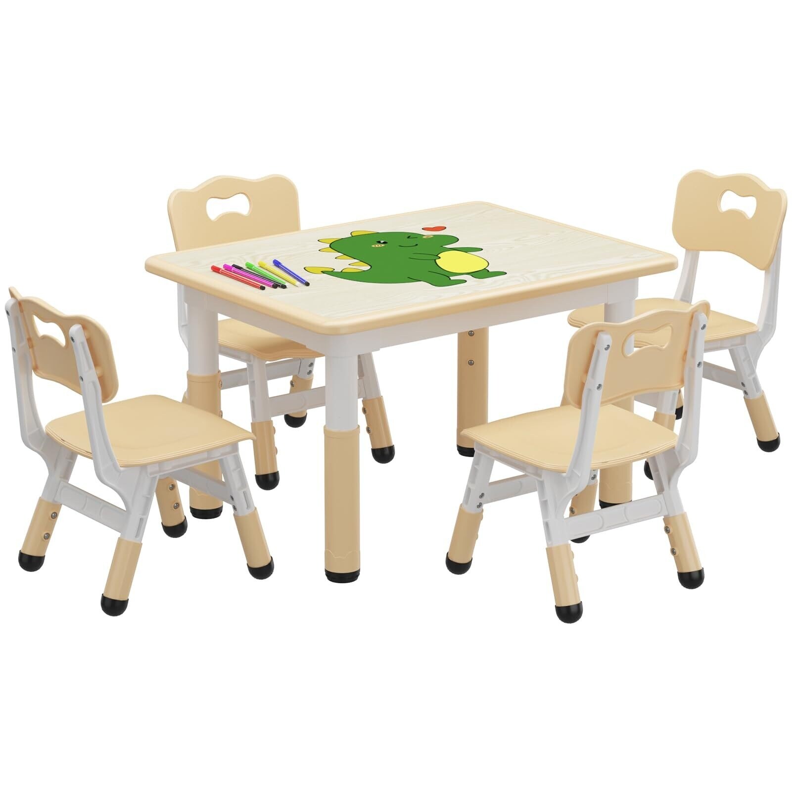 Height adjustable childrens table store