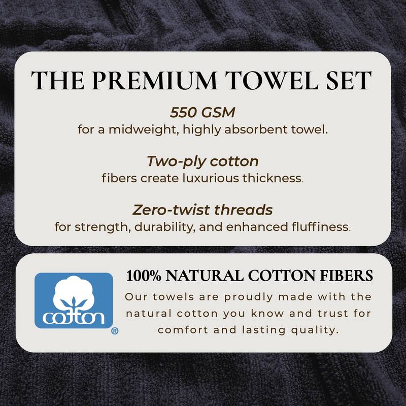 Linery & Co. Combed Cotton Bath Towel Set