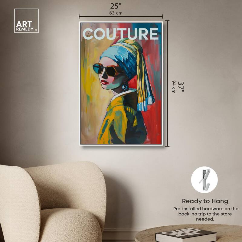 Pearl Earring Cover Canvas by Art Remedy