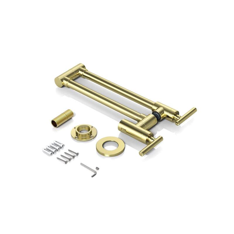 Modern Wall Mounted Pot Filler with Dual Swing Joints