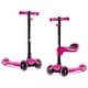 preview thumbnail 1 of 6, Lascoota 2-in-1 Kids Kick Scooter, Adjustable Height Handlebars and Removable Seat