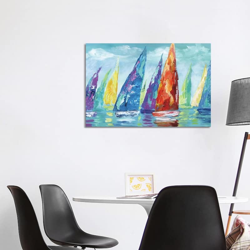 iCanvas "Fine Day Sailing II" by Nan Canvas Print - 26x40x1.5