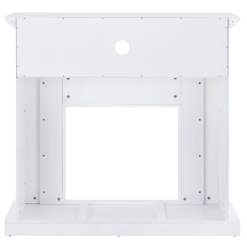 SEI Furniture Nobleman Tiled Fireplace - 46"W x 15"D x 43"H