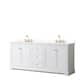 Option White, Gold Trim, White Quartz Top