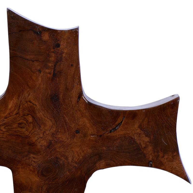 Brown Teak Wood Eclectic Style Wall Decor