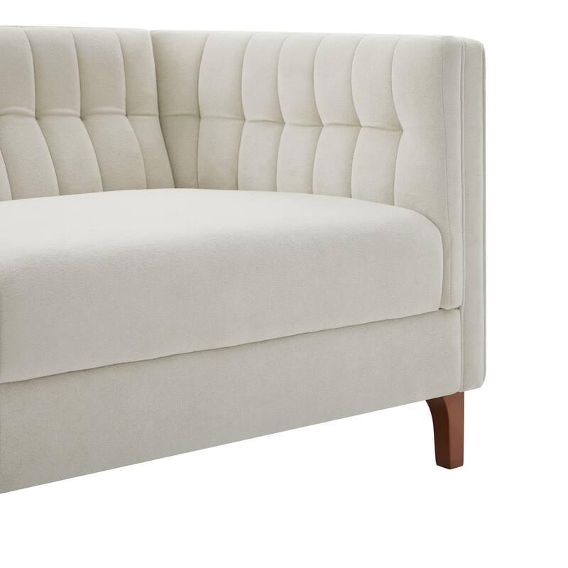 Christopher Knight Home - American Design 76" Upholstered 3-Seater Sofa with Channel Tufted Back