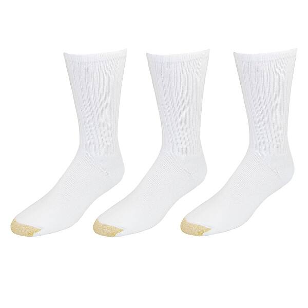 Shop Gold Toe Men S Ultra Tec Crew Socks 3 Pair Pack Overstock