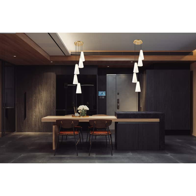 Z-Lite 3043P7-5R Farrell 5 Light 12" Wide Chandelier