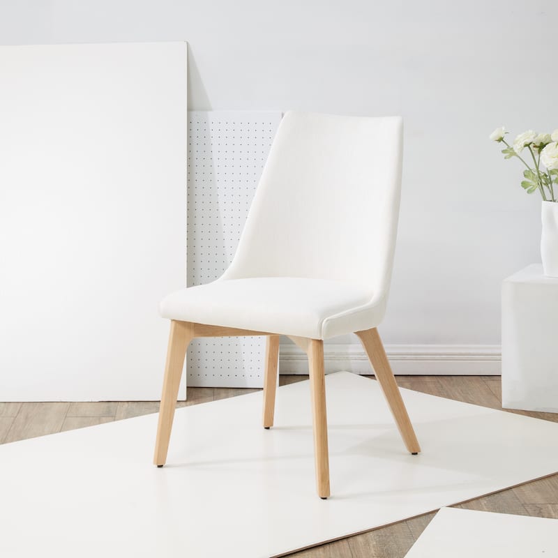 SAFAVIEH Couture Evgenya Dining Chair - 22 In. W x 25 In. D x 37 In. H - 22Wx25Dx37H - Ivory/Natural