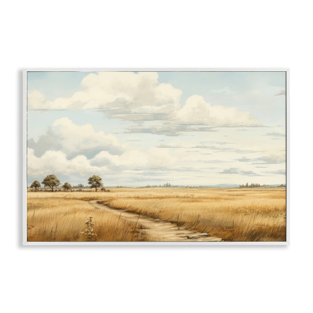 Stupell Path Through Vast Grassland Framed Giclee Art Design By LSR Creative Studio