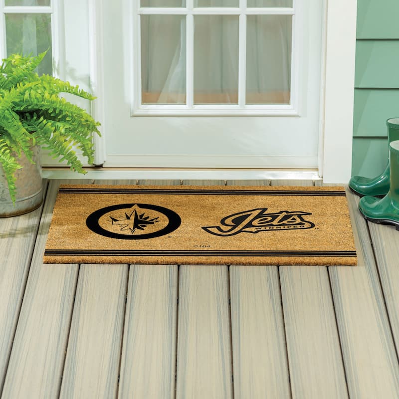 Winnipeg Jets Monochrome Indoor/Outdoor Coir Door Mat