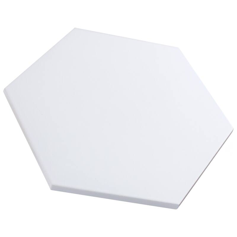Merola Tile Horizon Hex Blanco 7-3/4" x 9" Porcelain Floor and Wall Tile