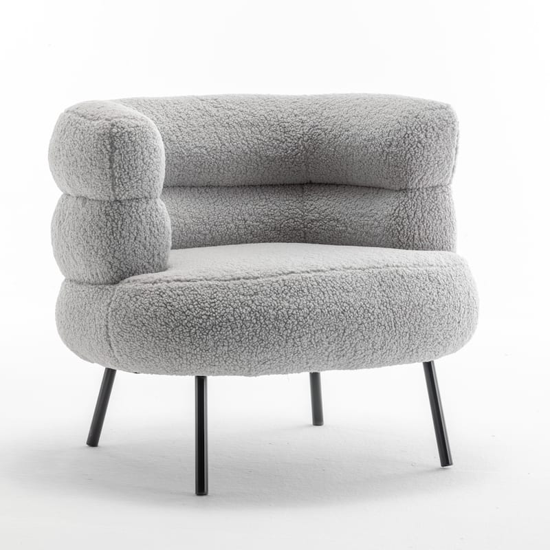 XINMICS Modern Accent Chair Upholstered Armchair for Living Room, Bedroom