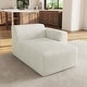 preview thumbnail 1 of 62, Modern No Assembly Required Sectional Chaise Lounge Side Sofa Right Facing - Beige-Chaise