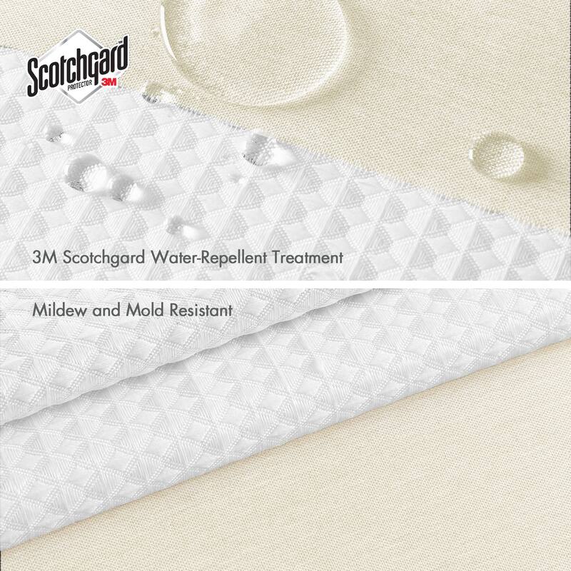 Madison Park Spa Waffle Shower Curtain with 3M Treatment