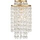 preview thumbnail 5 of 4, Gabrielle 1 Light Antique Gold Chandelier - 7'' W x 14'' H