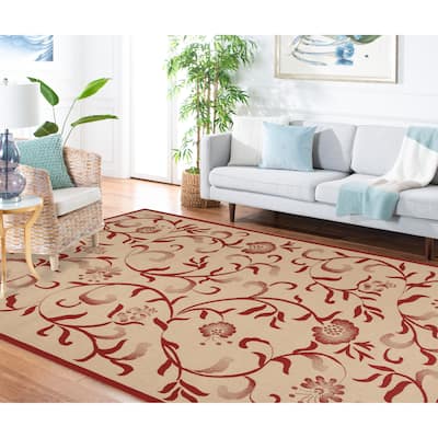 Martha Stewart by SAFAVIEH Swirling Garden Waterproof Rug