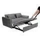 preview thumbnail 7 of 28, 64.96" Velvet Convertible Sofa Bed with Storage Pocket
