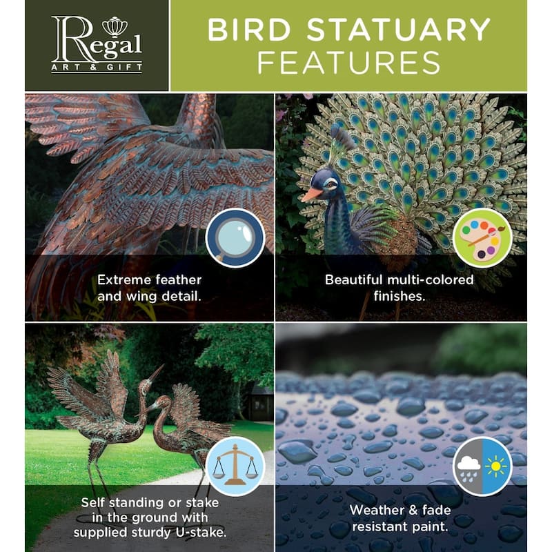 Goofy Bird Stake - Peacock