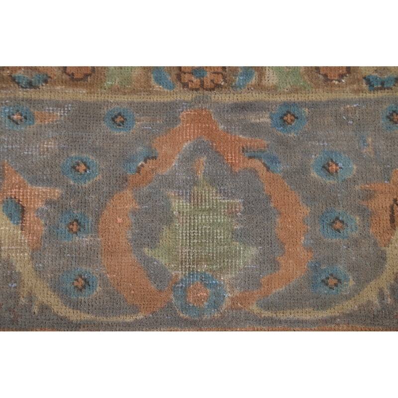 Over-Dyed Tabriz Persian Vintage Rug Hand-Knotted Wool Carpet - 8'3"x 11'5"