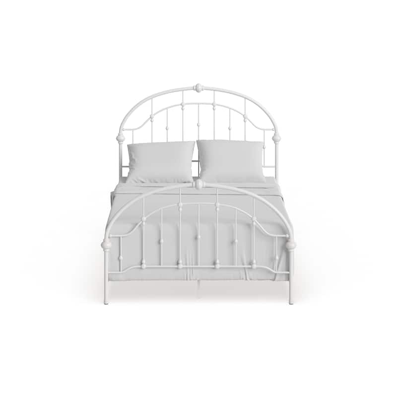 Lacey Round Curved Double Top Arches Victorian Iron Bed by iNSPIRE Q Classic