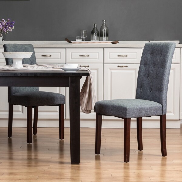 Glitzhome Modern Padded Fabric Dining Chairs Set of 2. Opens flyout.