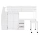 preview thumbnail 12 of 17, Multifunctional Loft Bed with Stairs,Bookshelf,Drawers,Desk & Wardrobe,Twin Size for Bedroom