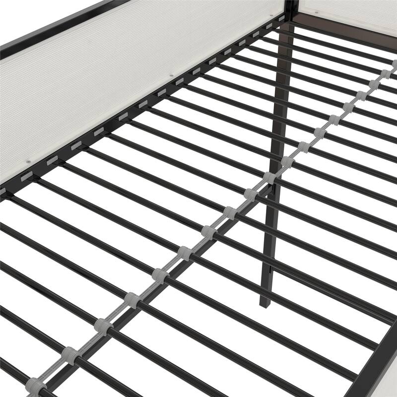 Space-Saving Twin Loft Bed with Desk and Shelves for Kids and Teens